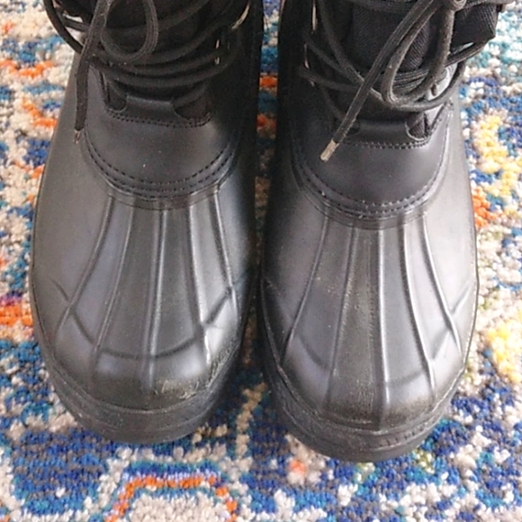 RALPH LAUREN POLO LARGE LOGO CRETWICK RUBBER WINTER BOOTS MENS 12D - Picture 4 of 13